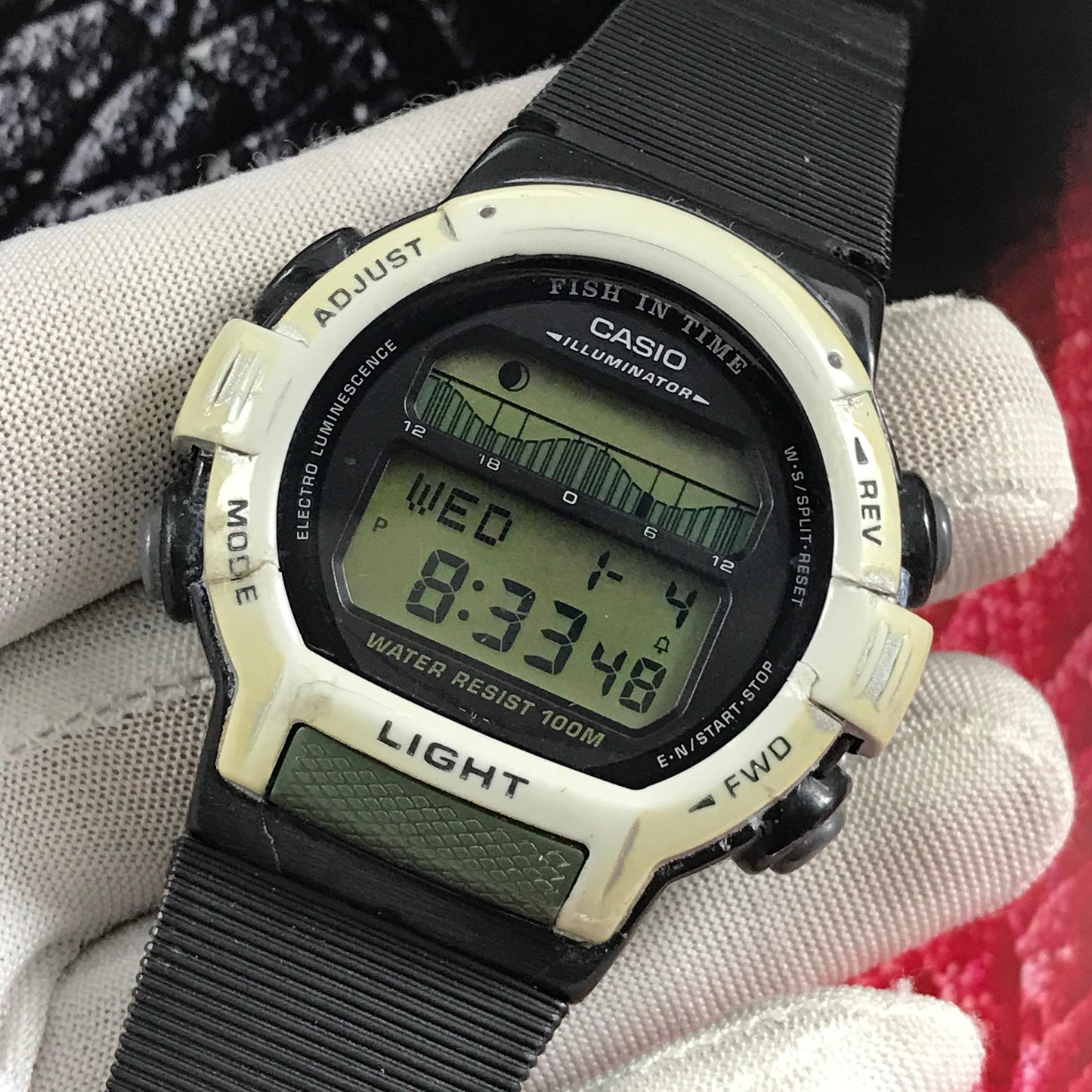 Vintage Casio FT-200 Digital Forester "Fish In Time" 1990s Men's Watch Mod. 1879