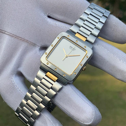 Vintage Seiko Ghost Dial Dress Formal Japan Made Men's Quartz Watch 5P31-5000