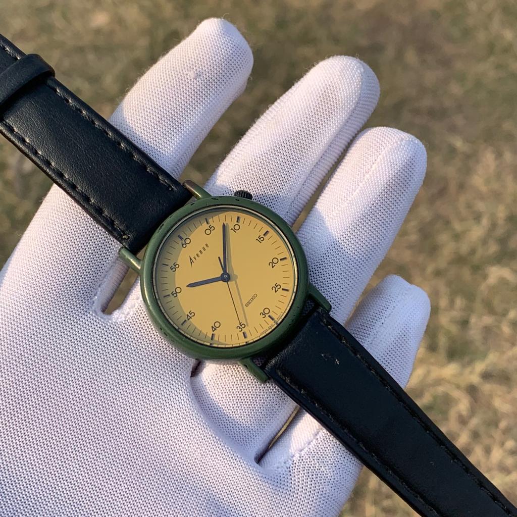 Vintage Seiko Avenue Military Style Japan Made Men's Quartz Watch 6531-600A
